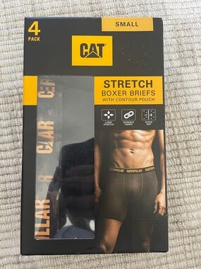 Caterpillar Stretch Boxer Briefs Pack - Black and Yellow Accents